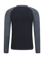 Mountain Warehouse Black Mens Quick Drying Long Sleeve Rash Vest - Image 2 of 4