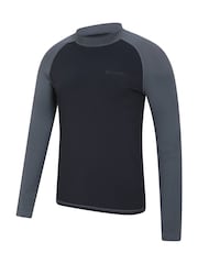 Mountain Warehouse Black Mens Quick Drying Long Sleeve Rash Vest - Image 3 of 4