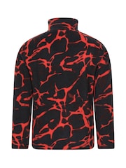 Mountain Warehouse Red/Black Pursuit Printed Kids Half-Zip Fleece - Image 3 of 5
