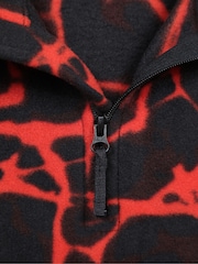 Mountain Warehouse Red/Black Pursuit Printed Kids Half-Zip Fleece - Image 5 of 5