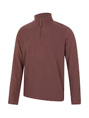 Mountain Warehouse Chocolate Brown Camber II Half-Zip Quick Drying Fleece - Image 3 of 4