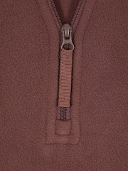 Mountain Warehouse Chocolate Brown Camber II Half-Zip Quick Drying Fleece - Image 4 of 4