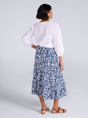 Mountain Warehouse White Malaga Broderie Womens Sleeve Shirt - Image 4 of 4