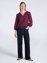 Chemise Mountain Warehouse Blend femme à manches 3/4 Broderie - Image 2 de 4
