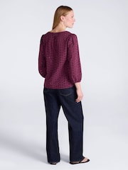 Chemise Mountain Warehouse Blend femme à manches 3/4 Broderie - Image 4 de 4