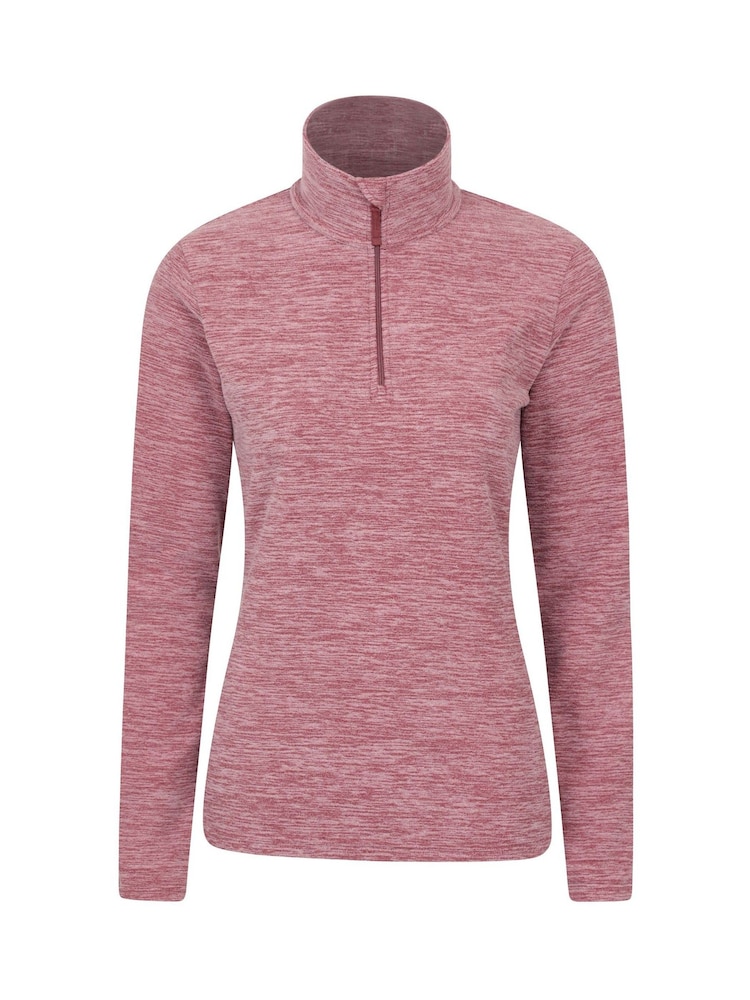 Mountain Warehouse Peach Pink Snowdon Melange Fleece - Image 1 of 5 Mountain Warehouse Peach Pink Snowdon Melange Fleece - Image 1 of 5