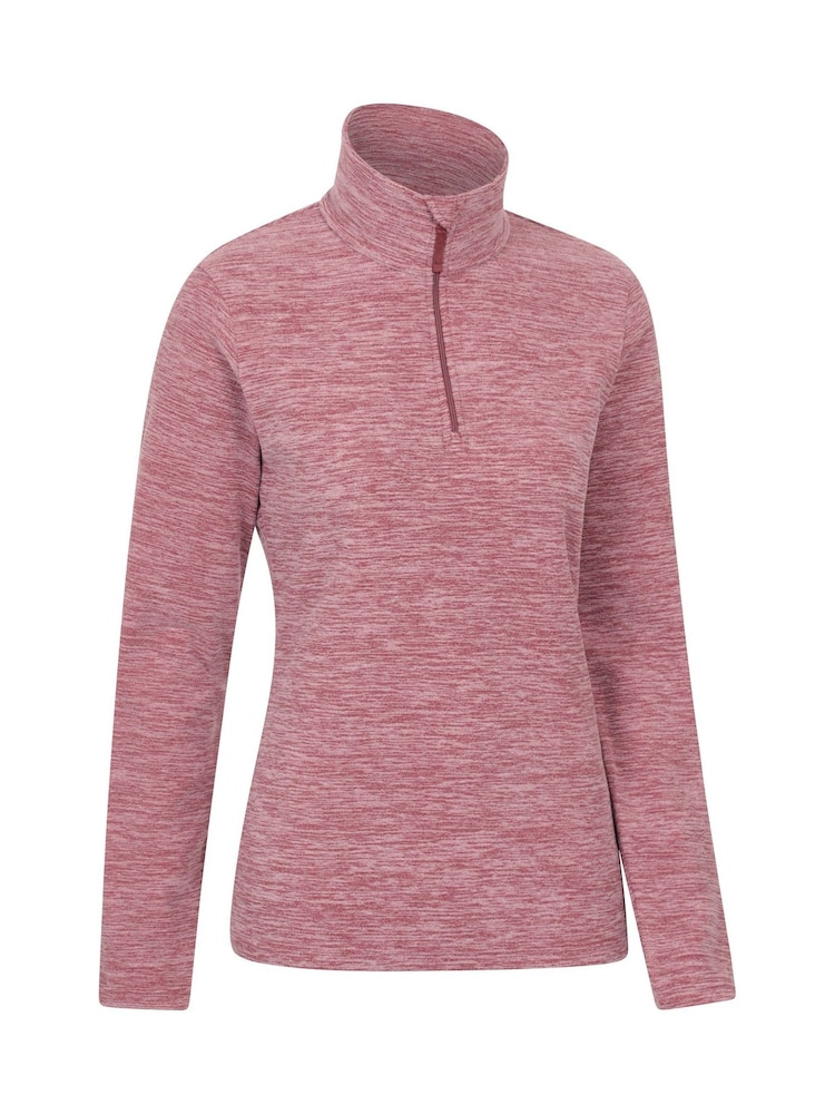 Mountain Warehouse Peach Pink Snowdon Melange Fleece - Image 2 of 5 Mountain Warehouse Peach Pink Snowdon Melange Fleece - Image 2 of 5