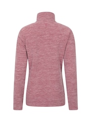 Mountain Warehouse Peach Pink Snowdon Melange Fleece - Image 3 of 5