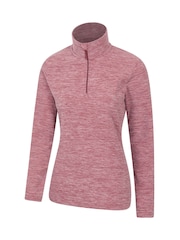 Mountain Warehouse Peach Pink Snowdon Melange Fleece - Image 4 of 5