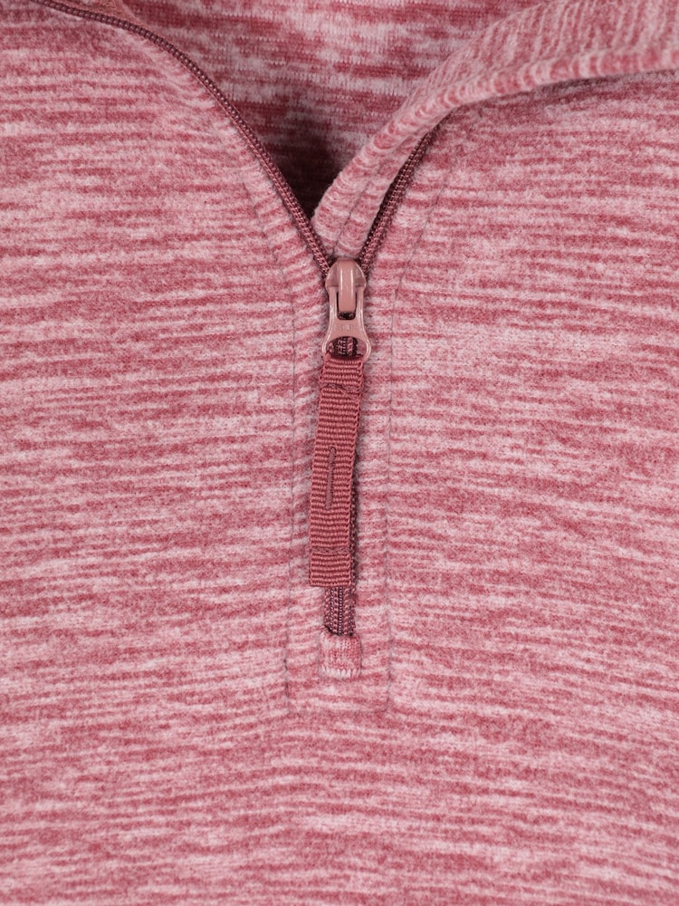 Mountain Warehouse Peach Pink Snowdon Melange Fleece - Image 5 of 5 Mountain Warehouse Peach Pink Snowdon Melange Fleece - Image 5 of 5