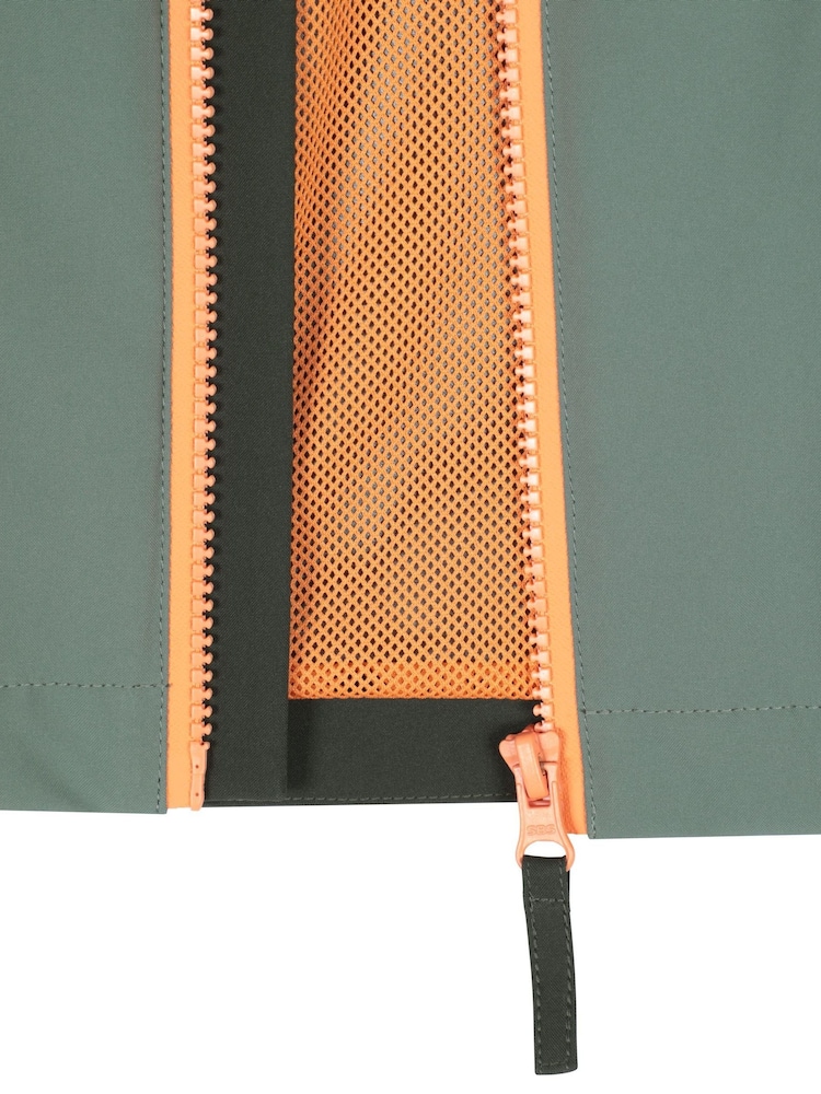 Mountain Warehouse Green Rain Rover Kids Waterproof Jacket - Image 4 of 4