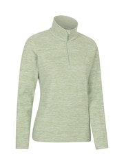 Mountain Warehouse Mint Green Snowdon Melange Fleece - Image 2 of 5
