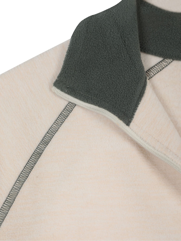 Mountain Warehouse Cream Montana Half Zip Fleece - Image 5 of 5 Mountain Warehouse Cream Montana Half Zip Fleece - Image 5 of 5