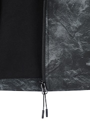 Mountain Warehouse Grey Exodus Printed Mens Showerproof Softshell Jacket - Image 4 of 5