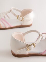 Multi Pastel Standard Fit (F) Fisherman Heart Occasion Sandals - Image 7 of 8