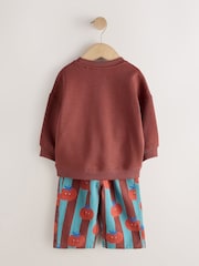 Red/Blue Long Sleeve Top and Trousers Set (3mths-7yrs) - Image 2 of 5
