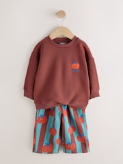 Red/Blue Long Sleeve Top and Trousers Set (3mths-7yrs) - Image 3 of 5