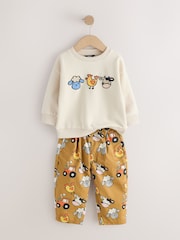 Farm Tan Brown Long Sleeve Top and Trousers Set (3mths-7yrs) - Image 2 of 5