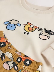 Farm Tan Brown Long Sleeve Top and Trousers Set (3mths-7yrs) - Image 5 of 5