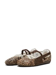 Puma Brown Wild Speedcat Ballet Trainers - Image 1 of 8