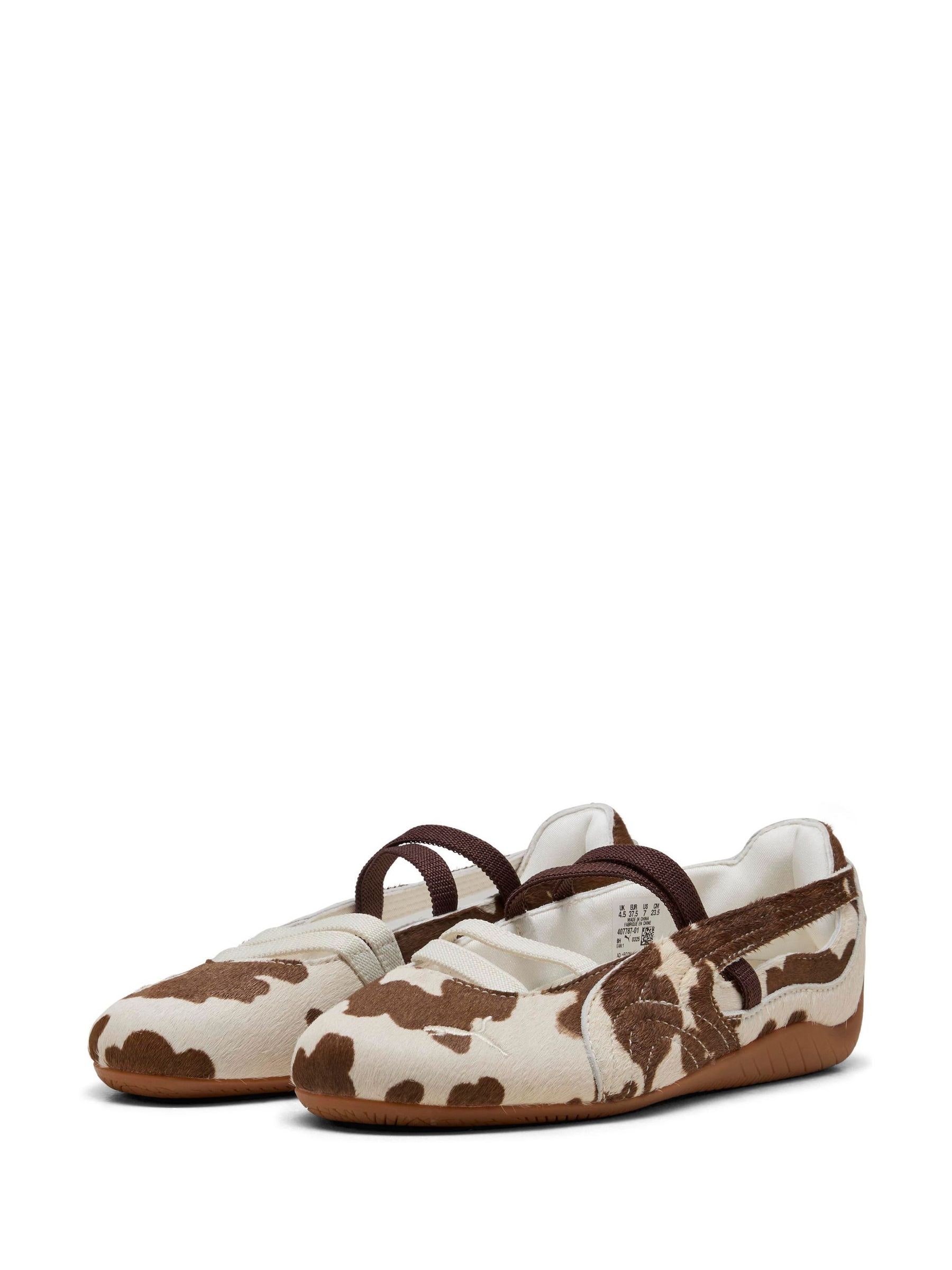 Buy Puma Animal Cow Print Wild Speedcat Ballet Trainers from the