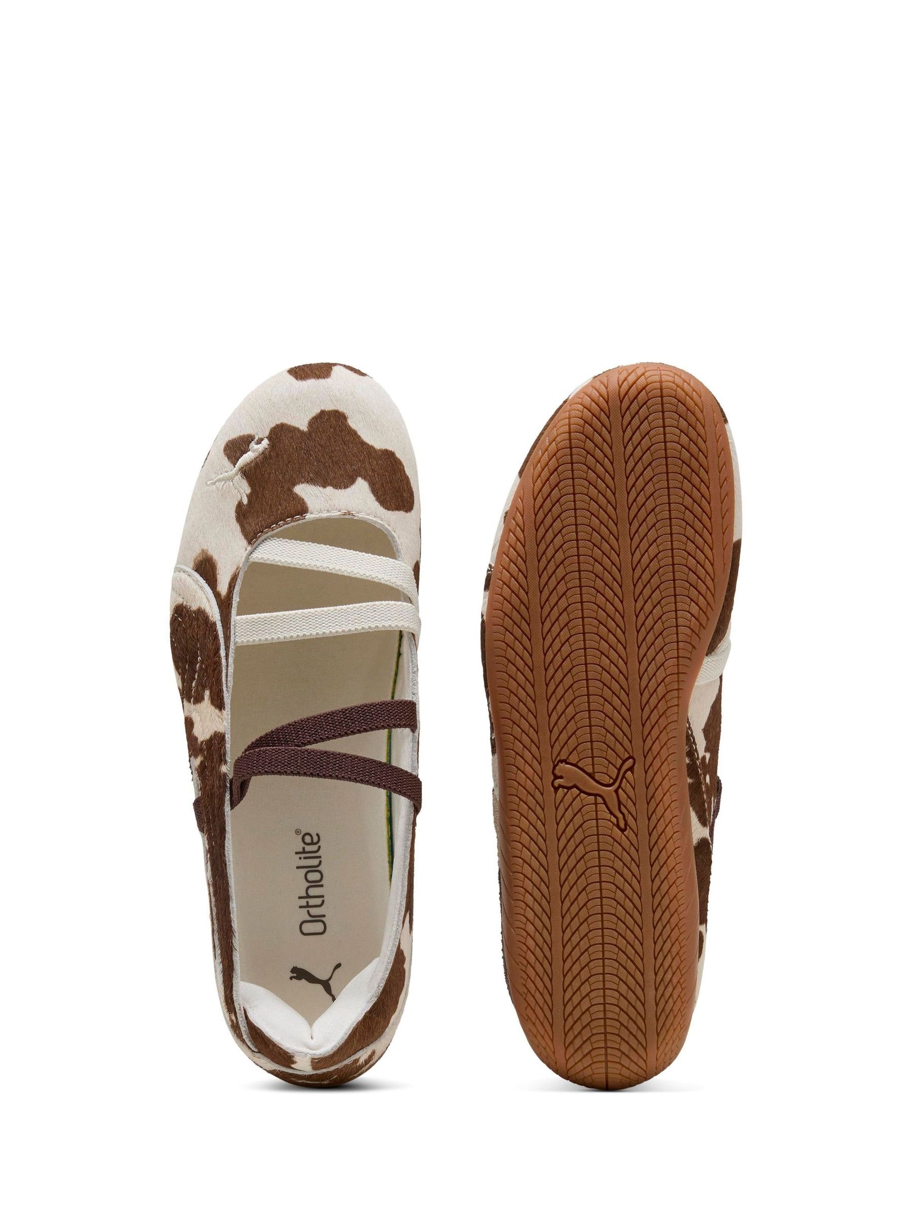 Buy Puma Animal Cow Print Wild Speedcat Ballet Trainers from the