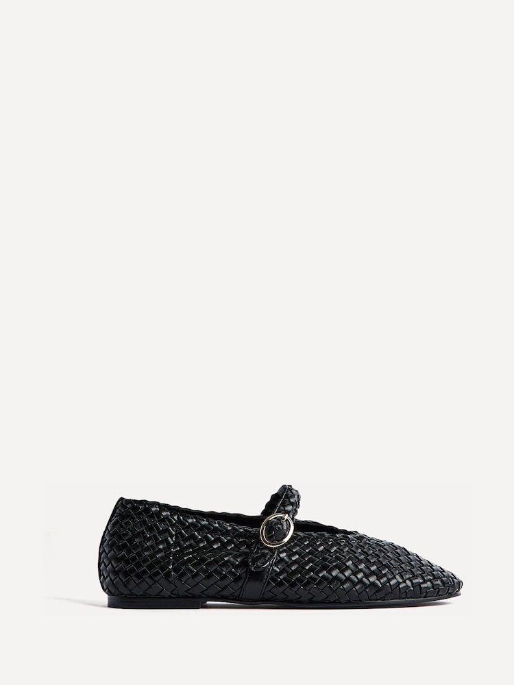 Czarny - Linzi Debut Handwoven Ballet Flats - Obraz 2 z 5 Czarny - Linzi Debut Handwoven Ballet Flats - Obraz 2 z 5