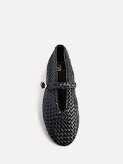 Czarny - Linzi Debut Handwoven Ballet Flats - Obraz 4 z 5