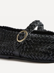 Czarny - Linzi Debut Handwoven Ballet Flats - Obraz 5 z 5
