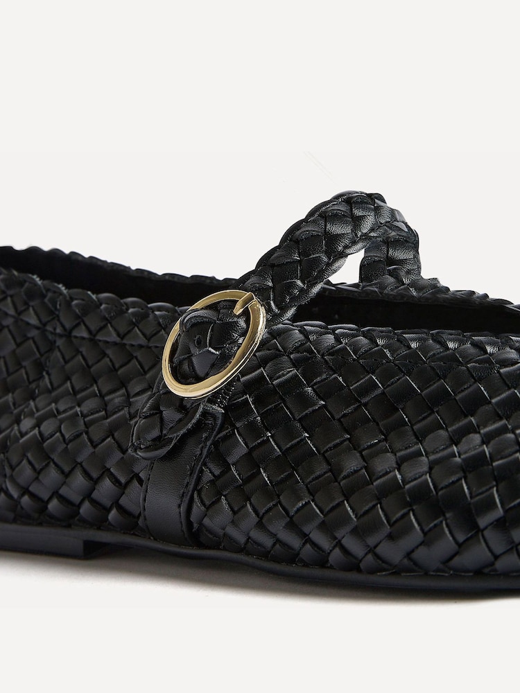 Czarny - Linzi Debut Handwoven Ballet Flats - Obraz 5 z 5 Czarny - Linzi Debut Handwoven Ballet Flats - Obraz 5 z 5