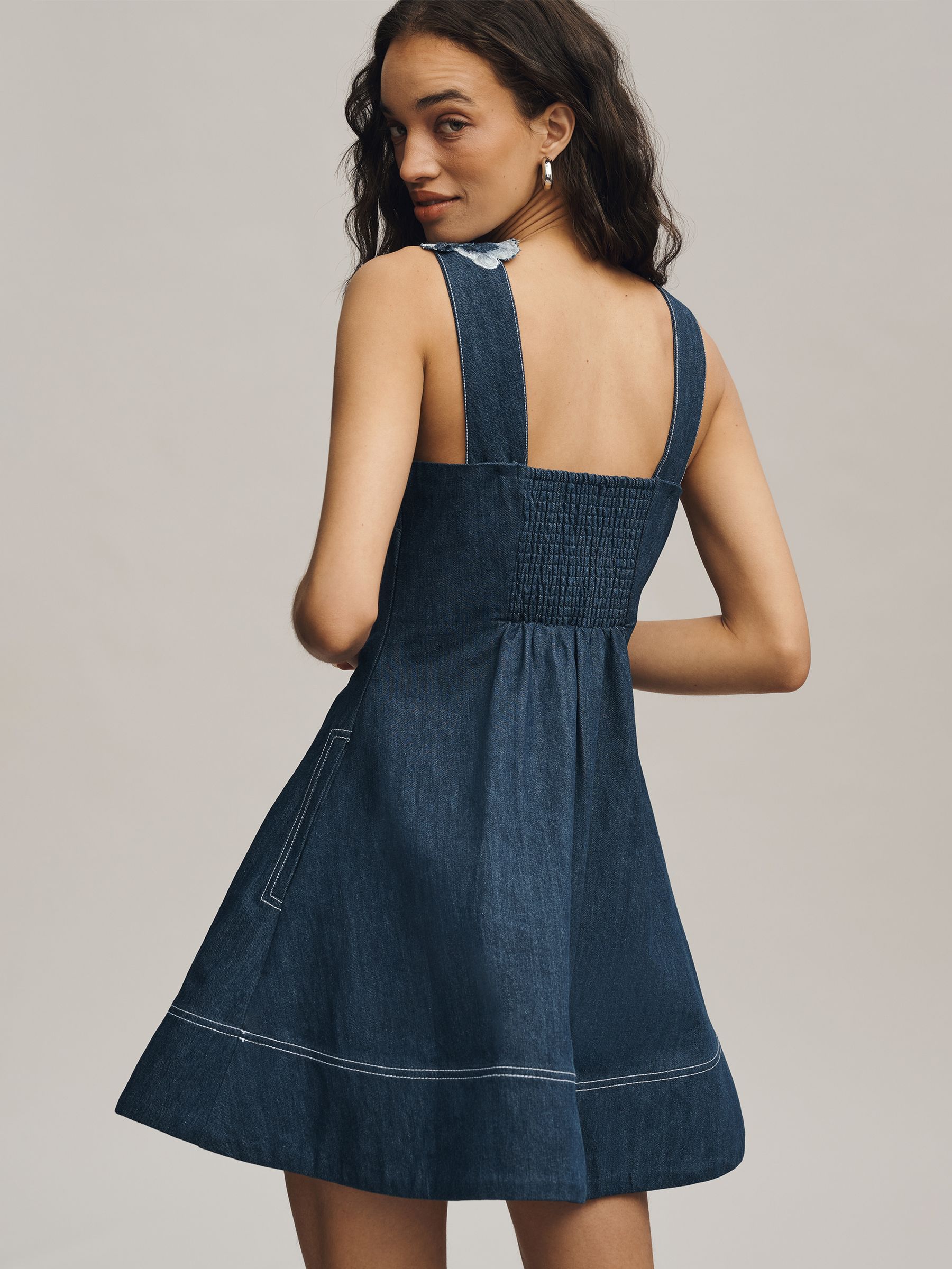 anthropologie denim maxi dress Pilcro Bustier Denim Maxi Dress