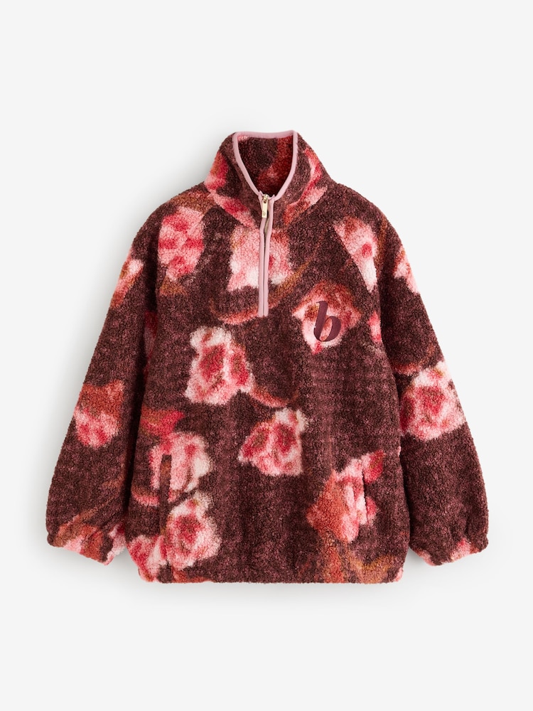 B by Ted Baker Borg Lounge Quarter Zip Fleece - Image 7 of 7 B by Ted Baker Borg Lounge Quarter Zip Fleece - Image 7 of 7