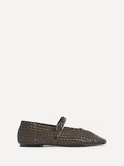 Brązowy - Linzi Debut Handwoven Ballet Flats - Obraz 2 z 5