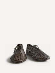 Brązowy - Linzi Debut Handwoven Ballet Flats - Obraz 3 z 5