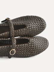 Brązowy - Linzi Debut Handwoven Ballet Flats - Obraz 5 z 5