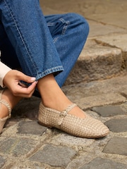 Linzi Nude Debut Handwoven Ballet Flats - Image 1 of 5