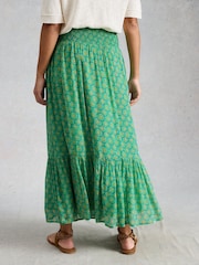 White Stuff Green Yuri Maxi Skirt - Image 2 of 6