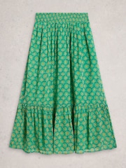 White Stuff Green Yuri Maxi Skirt - Image 5 of 6