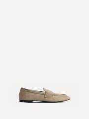 Neutralna boja - Linzi Edition Square Toe Penny Loafers - Slika 2 od 5