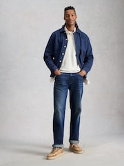 White Stuff Mid Denim Seaton Straight Jeans - Image 3 of 6