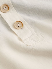 White Stuff White Carlton Linen Pop Over Shirt - Image 6 of 6