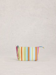 White Stuff Yellow Meadow Mesh Wash Bag - Image 3 of 4