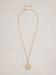 White Stuff Gold Tone Marisol Sun Necklace - Image 1 of 2