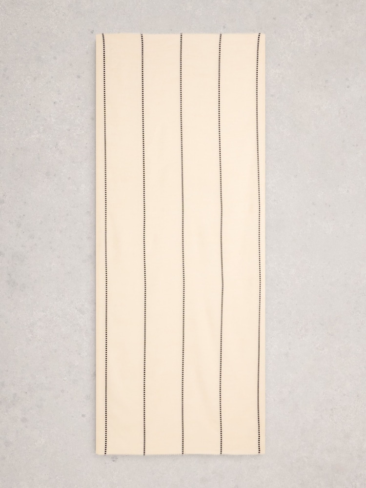 White Stuff Natural Maggie Stripe Scarf - Image 1 of 3 White Stuff Natural Maggie Stripe Scarf - Image 1 of 3