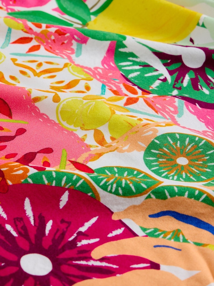 White Stuff Yellow Woven Mix T-Shirt - Image 6 of 6