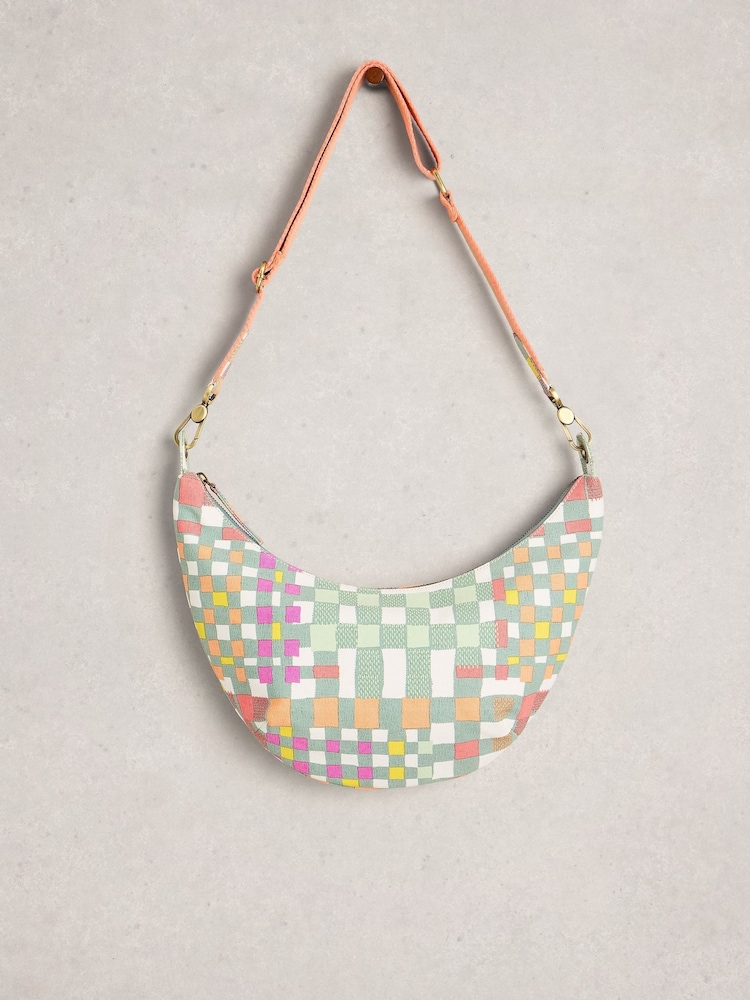 White Stuff Green Natalie Canvas Cross-Body Bag - Image 2 of 4