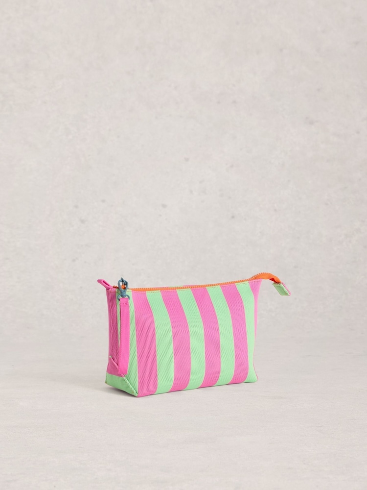 White Stuff Pink Meadow Mesh Wash Bag - Image 1 of 4 White Stuff Pink Meadow Mesh Wash Bag - Image 1 of 4