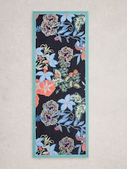 White Stuff Navy Blue Callie Printed Scarf - Image 1 of 3