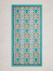 أزرق - وشاح شاطئي من القطن من White Stuff - Image 1 of 3