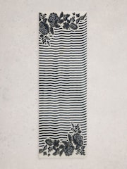 White Stuff Blue Lily Printed Scarf - Image 2 of 3